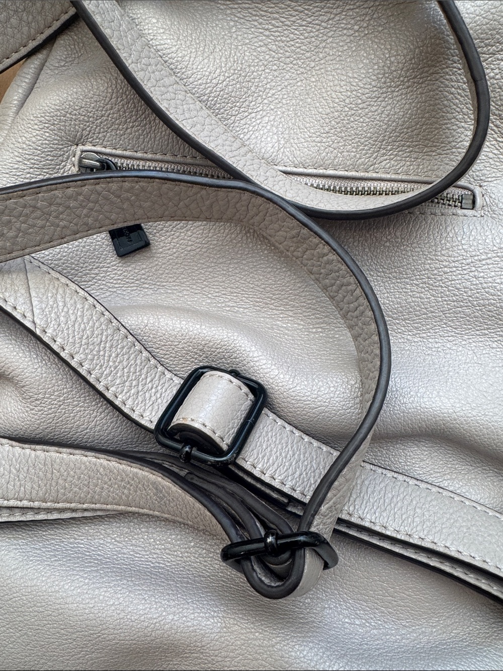 Rebecca Minkoff Taupe Leather Backpack - Picture 8 of 11